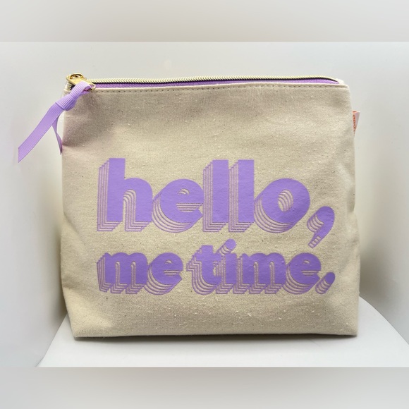 🦋$4 ~ “Hello, Me Time” Ulta Beauty Wellness Shop ~ Zipper Pouch ~ NEW - Picture 3 of 6